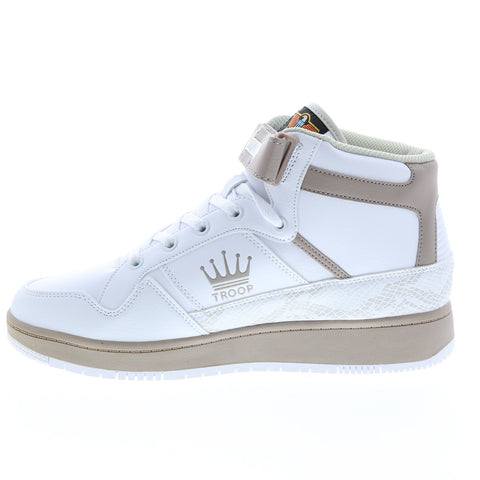World Of Troop Destroyer 20 Mid Mens White Lifestyle Sneakers Shoes