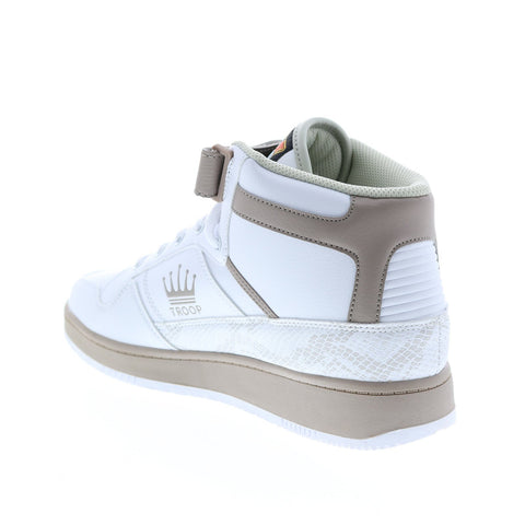 World Of Troop Destroyer 20 Mid Mens White Lifestyle Sneakers Shoes