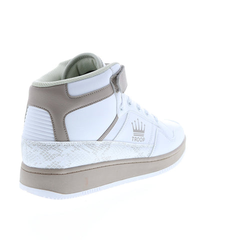World Of Troop Destroyer 20 Mid Mens White Lifestyle Sneakers Shoes