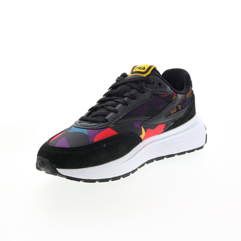 Fila Renno 90S 1CM01283-042 Mens Black Leather Lifestyle Sneakers Shoes