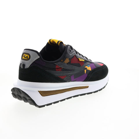 Fila Renno 90S 1CM01283-042 Mens Black Leather Lifestyle Sneakers Shoes