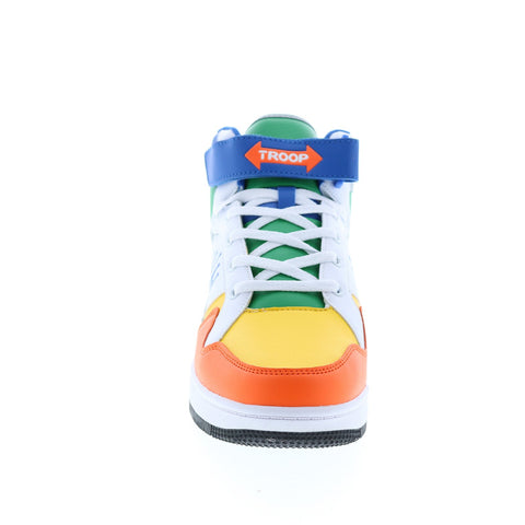 World Of Troop Destroyer 20 Mid Mens White Yellow Lifestyle Sneakers Shoes