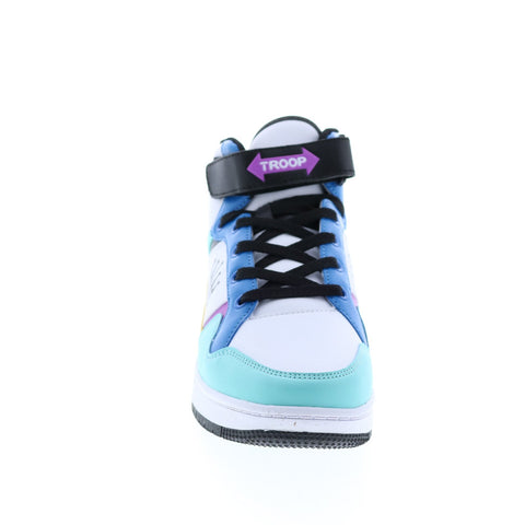World Of Troop Destroyer 20 Mid Mens White Blue Lifestyle Sneakers Shoes