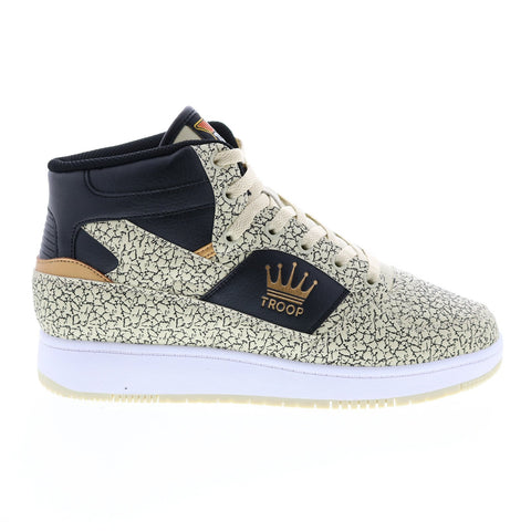 World Of Troop Destroyer Mid Mens Beige Synthetic Lifestyle Sneakers Shoes