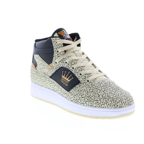 World Of Troop Destroyer Mid Mens Beige Synthetic Lifestyle Sneakers Shoes