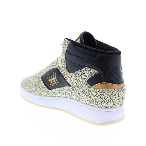 World Of Troop Destroyer Mid Mens Beige Synthetic Lifestyle Sneakers Shoes