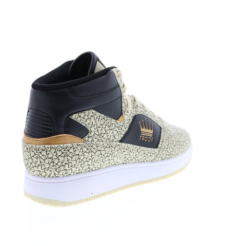 World Of Troop Destroyer Mid Mens Beige Synthetic Lifestyle Sneakers Shoes