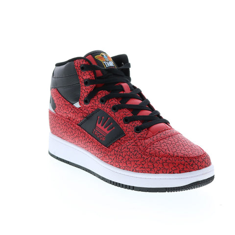 World Of Troop Destroyer Mid Mens Red Black Lifestyle Sneakers Shoes