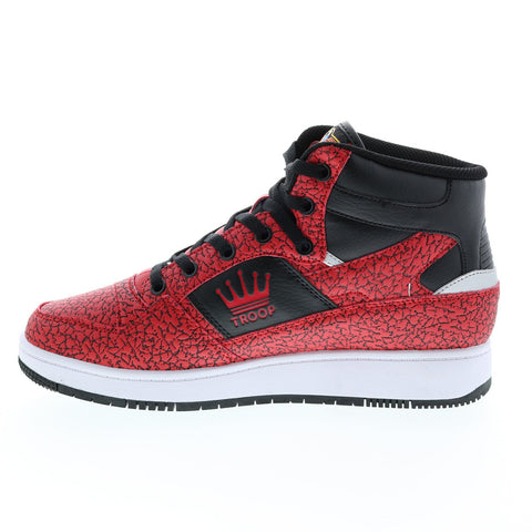 World Of Troop Destroyer Mid Mens Red Black Lifestyle Sneakers Shoes