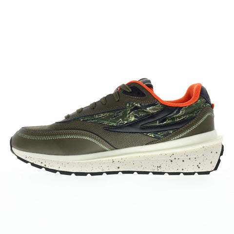 Fila Renno 1CM01602-328 Mens Green Mesh Lace Up Lifestyle Sneakers Shoes