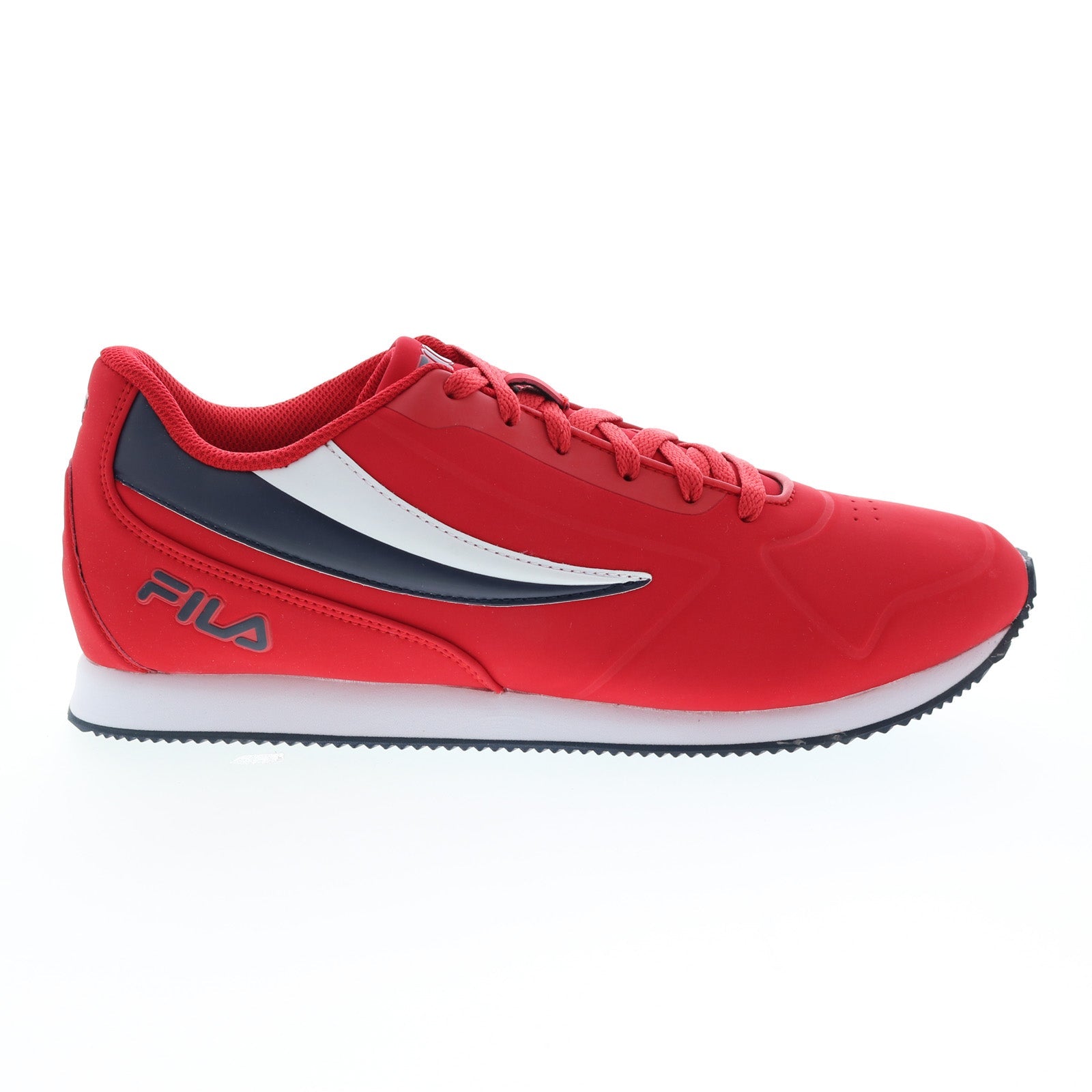 Fila Volari 1DM00005-616 Mens Red Synthetic Lace Up Lifestyle Sneakers Shoes