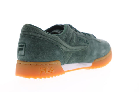 Fila Original Fitness Ripple Mens Green Suede Low Top Lace Up Sneakers Shoes