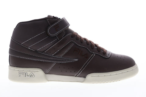 Fila F-13 Ts Mens Brown Leather Low Top Lace Up Sneakers Shoes