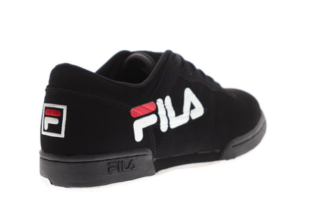 Fila Original Fitness Logo Mens Black Synthetic Low Top Sneakers Shoes
