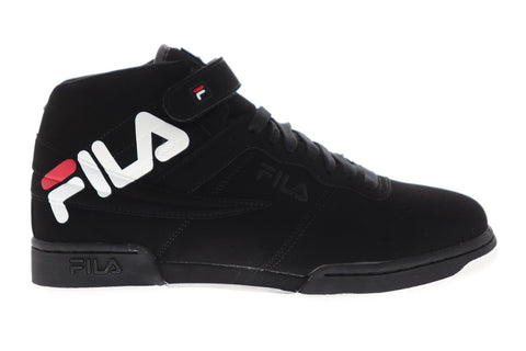 Fila F-13 Logo Mens Black Synthetic Low Top Lace Up Sneakers Shoes