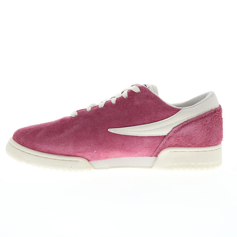 Fila Original Fitness Hairy Suede Mens Burgundy Lifestyle Sneakers Shoes