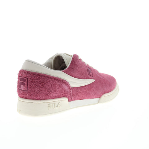Fila Original Fitness Hairy Suede Mens Burgundy Lifestyle Sneakers Shoes