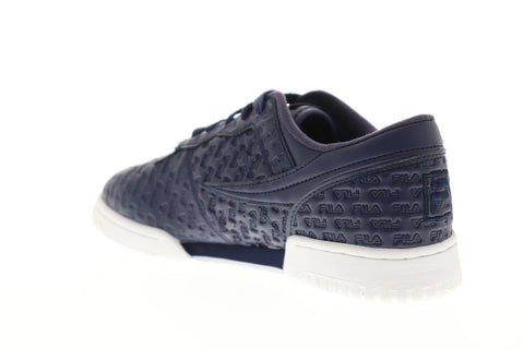 Fila Original Fitness Small Logos Mens Blue Casual Lifestyle Sneakers Shoes