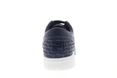 Fila Original Fitness Small Logos Mens Blue Casual Lifestyle Sneakers Shoes