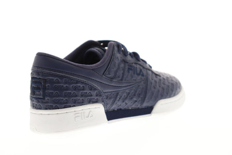 Fila Original Fitness Small Logos Mens Blue Casual Lifestyle Sneakers Shoes