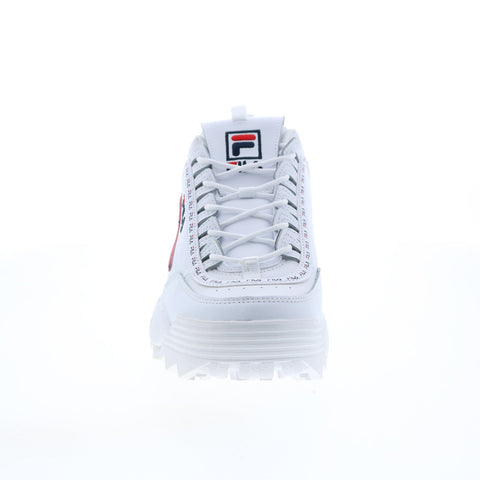 Fila Disruptor II Premium Repeat Mens White Lifestyle Sneakers Shoes