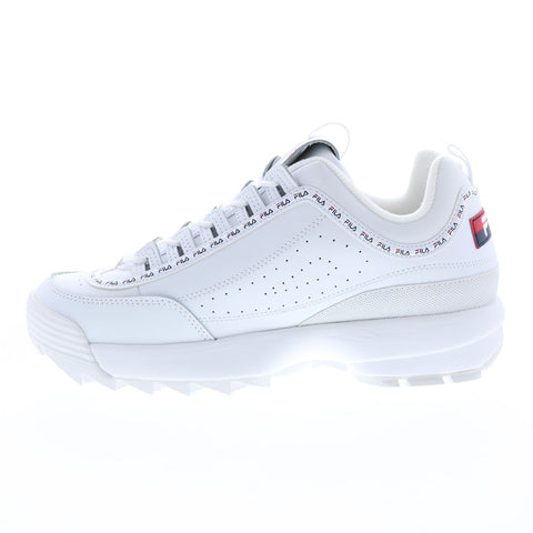 Fila Disruptor II Premium Repeat Mens White Lifestyle Sneakers Shoes