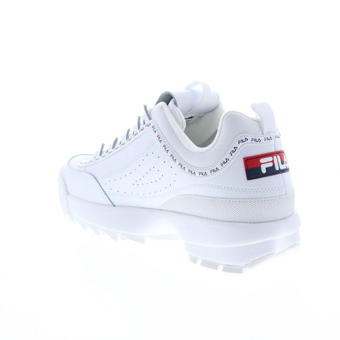 Fila Disruptor II Premium Repeat Mens White Lifestyle Sneakers Shoes