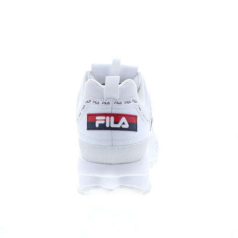 Fila Disruptor II Premium Repeat Mens White Lifestyle Sneakers Shoes
