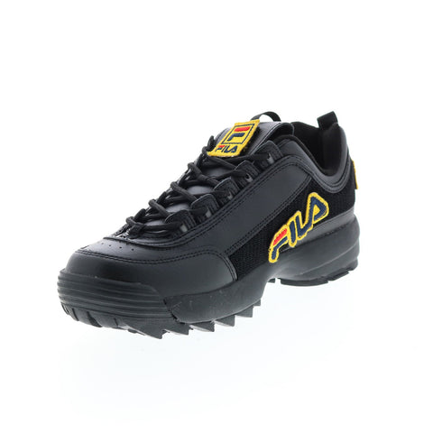 Fila Disruptor II Patches 1FM00413-001 Mens Black Lifestyle Sneakers Shoes