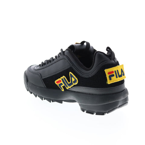 Fila Disruptor II Patches 1FM00413-001 Mens Black Lifestyle Sneakers Shoes