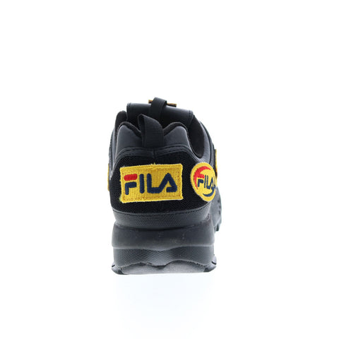 Fila Disruptor II Patches 1FM00413-001 Mens Black Lifestyle Sneakers Shoes