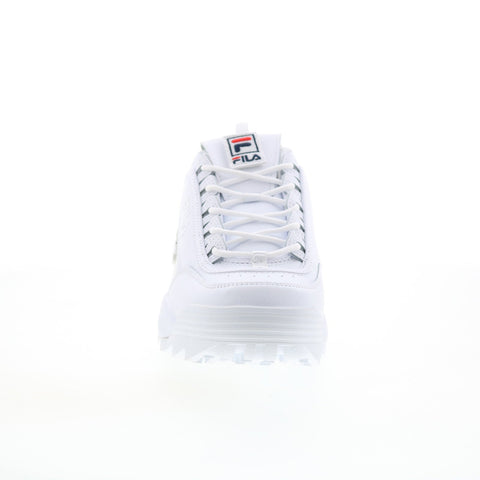 Fila Disruptor II Patches 1FM00413-100 Mens White Lifestyle Sneakers Shoes