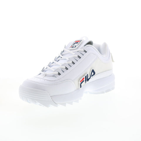 Fila Disruptor II Patches 1FM00413-100 Mens White Lifestyle Sneakers Shoes