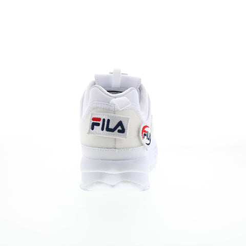 Fila Disruptor II Patches 1FM00413-100 Mens White Lifestyle Sneakers Shoes