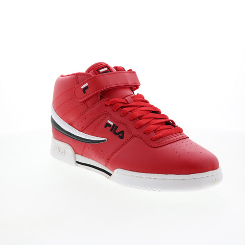 Fila F-13 1FM00421-602 Mens Red Leather Lace Up Lifestyle Sneakers Shoes