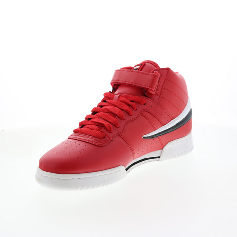 Fila F-13 1FM00421-602 Mens Red Leather Lace Up Lifestyle Sneakers Shoes