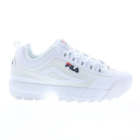 Fila Disruptor II No-Sew 1FM00464-125 Mens White Lifestyle Sneakers Shoes