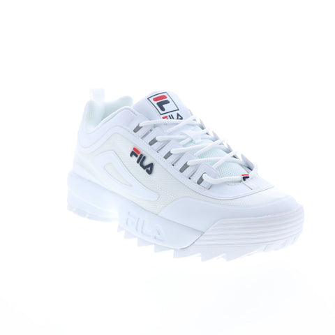 Fila Disruptor II No-Sew 1FM00464-125 Mens White Lifestyle Sneakers Shoes