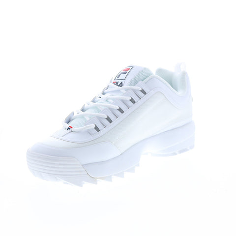 Fila Disruptor II No-Sew 1FM00464-125 Mens White Lifestyle Sneakers Shoes