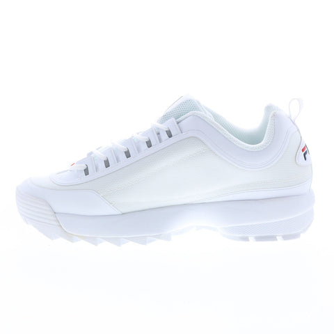 Fila Disruptor II No-Sew 1FM00464-125 Mens White Lifestyle Sneakers Shoes