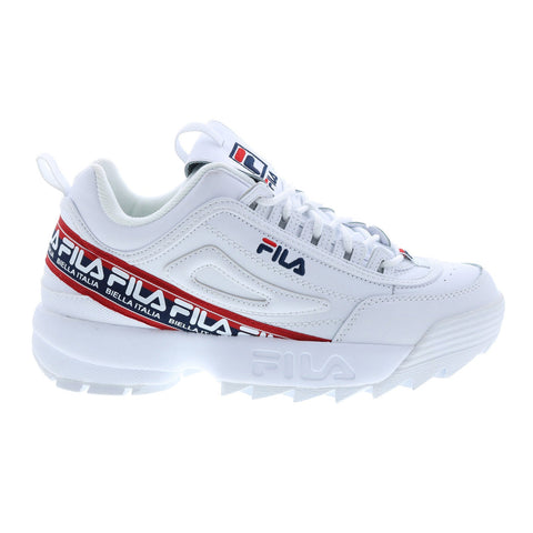 Fila Disruptor II Logo Mens White Lifestyle Sneakers Shoe - Ruze Shoes