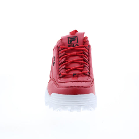 Fila Disruptor II Premium 1FM00685-602 Mens Red Lifestyle Sneakers Shoes