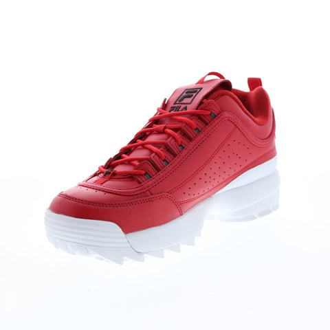 Fila Disruptor II Premium 1FM00685-602 Mens Red Lifestyle Sneakers Shoes