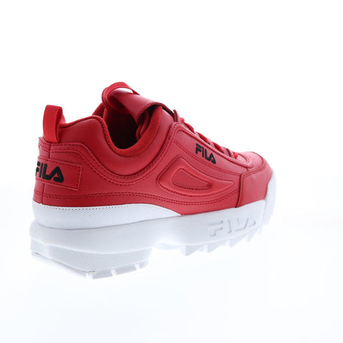 Fila Disruptor II Premium 1FM00685-602 Mens Red Lifestyle Sneakers Shoes