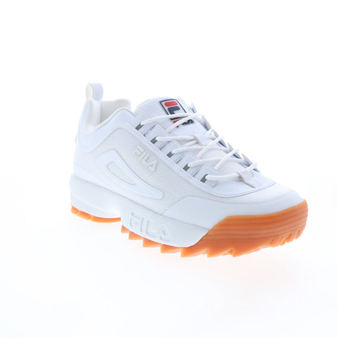 Fila Disruptor II No-Sew 1FM00693-156 Mens White Lifestyle Sneakers Shoes