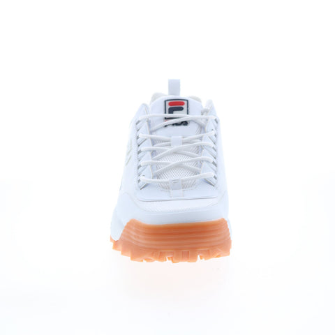 Fila Disruptor II No-Sew 1FM00693-156 Mens White Lifestyle Sneakers Shoes