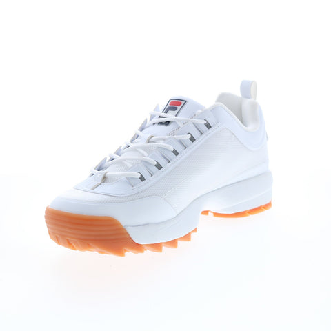 Fila Disruptor II No-Sew 1FM00693-156 Mens White Lifestyle Sneakers Shoes