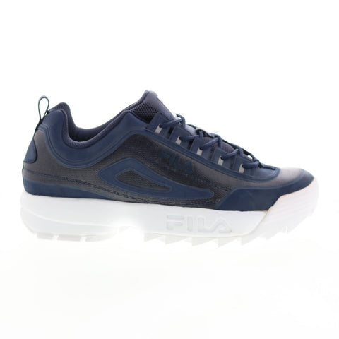 Fila Disruptor II No-Sew 1FM00693-421 Mens Blue Lifestyle Sneakers Shoes