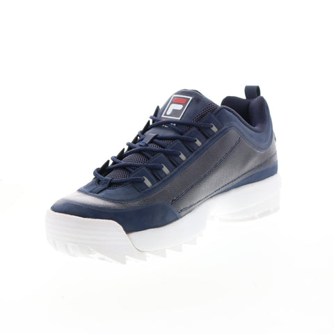 Fila Disruptor II No-Sew 1FM00693-421 Mens Blue Lifestyle Sneakers Shoes