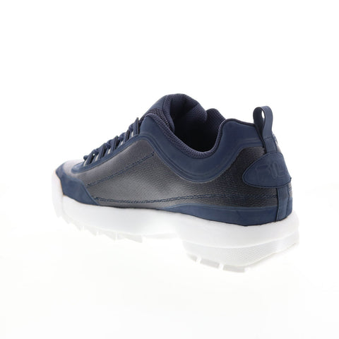 Fila Disruptor II No-Sew 1FM00693-421 Mens Blue Lifestyle Sneakers Shoes